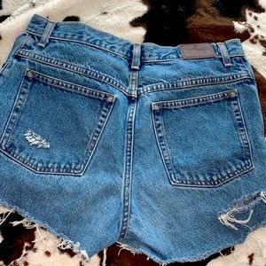 LL Bean Womens Vintage Custom Made Denim Shorts